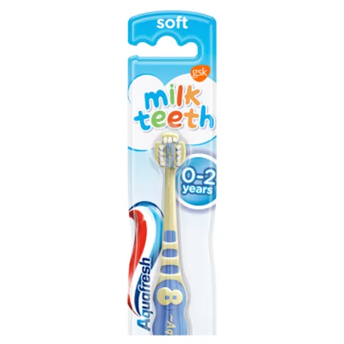 Aquafresh Milk Teeth 0-2 Years Soft Bristles Baby Toothbrush
