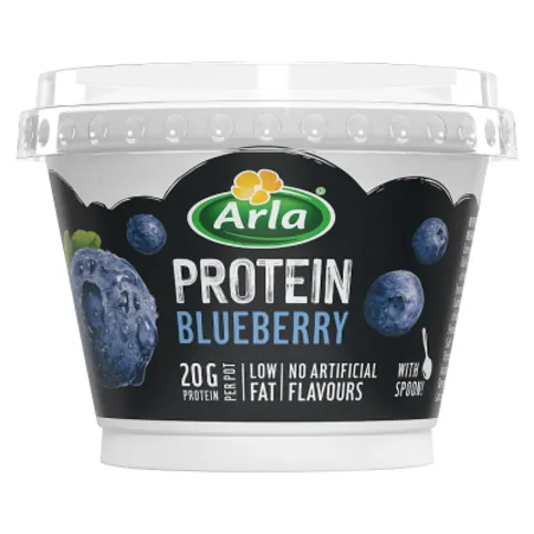 Arla Protein Blueberry 200g On The Go With Spoon
