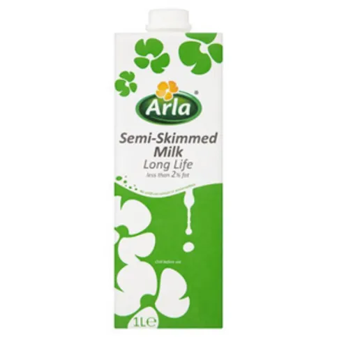 Arla Long Life Milk Semi-Skimmed 1 Litre