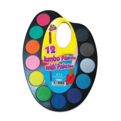 Artbox Jumbo Paints with Palette 12 Pack