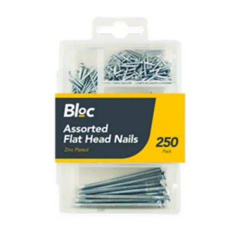 Assorted Flat Head Nails 250 Pack