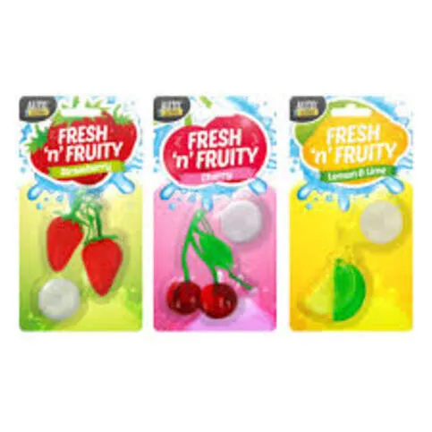AUTO EXTRAS FRESH N FRUITY CAR AIR FRESHENERS