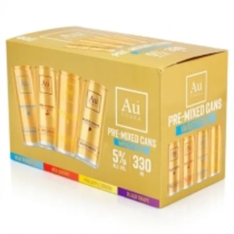 AU Vodka Pre-Mixed Cans 8 x 330ml