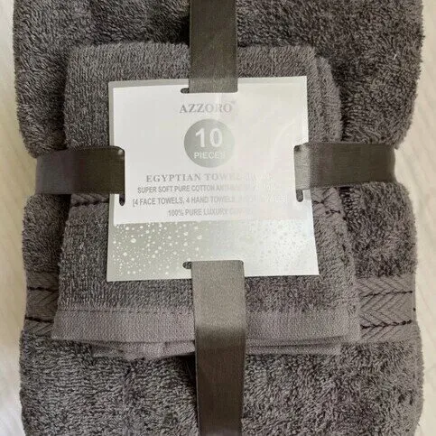 Azorro 10 Pack Towel Set
