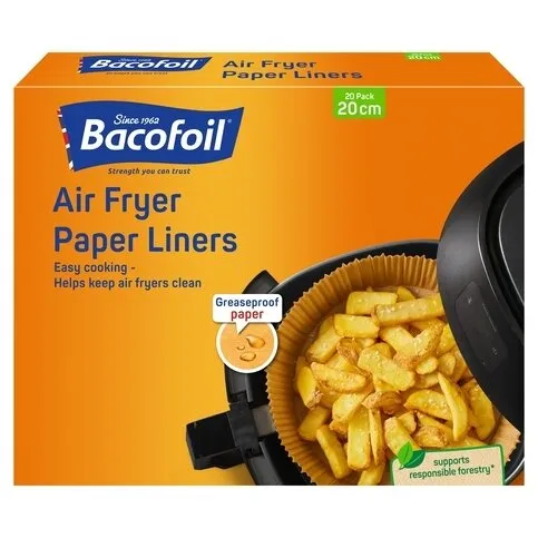 Bacofoil - Air Fryer Paper Liners, 20x pack
