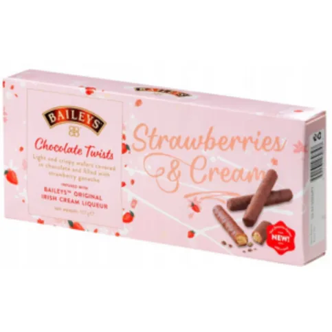 Baileys Strawberries & Cream Choc Twists 107g