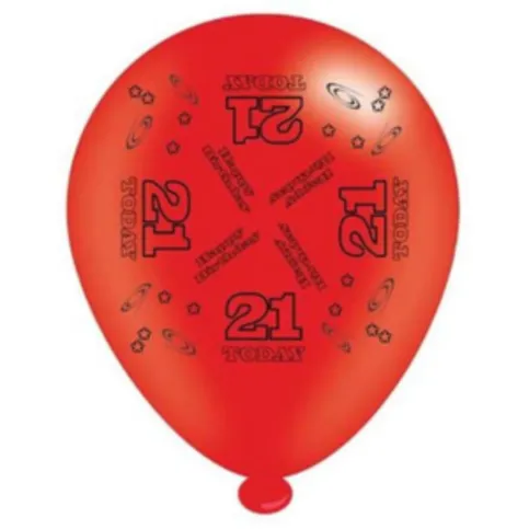 Balloons 21 Today 8 Pack