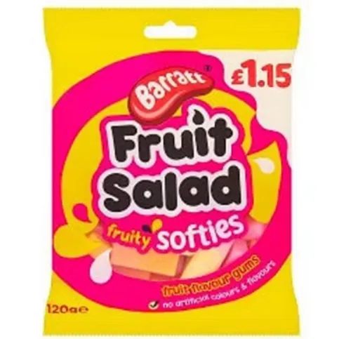 Barratt Fruit Salad Fruity Softies 120g
