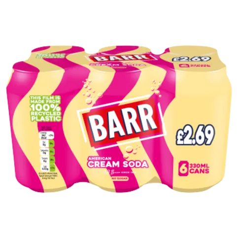 BARR CREAM SODA 6PK PM£2.69 (6X330ML)