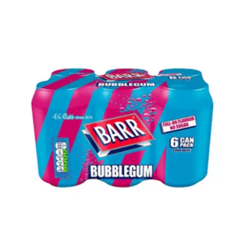 Barrs Bubblegum 6 x 330ml