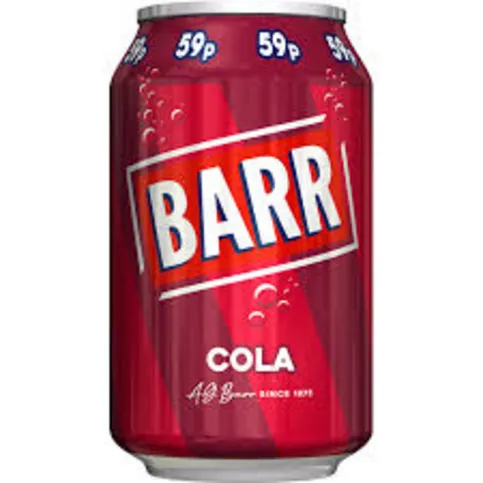 Barrs Cola Can 330ml