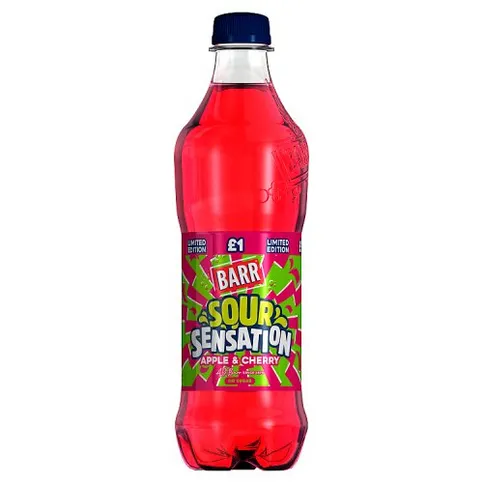 Barr Sour Sensation Apple & Cherry 500ml