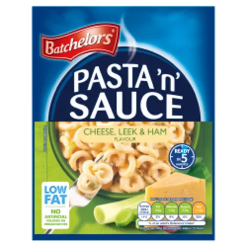 BATCHELORS PASTA N SAUCE CHEESE, LEEK & HAM PM£1.45 99G