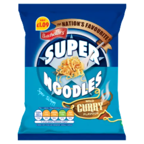 BATCHELOR SUPER NOODLE CURRY PM£1.09 90G