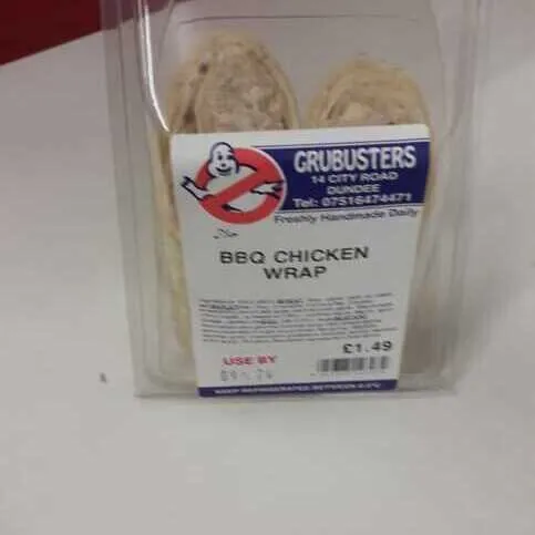 Bbq chicken wrap 