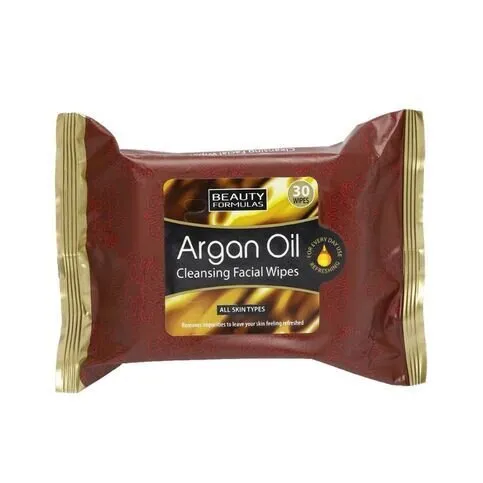 Beauty Formulas Argan Oil Cleansing Facial Wipes x30