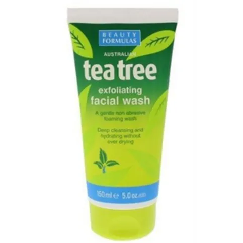 Beauty Formulas Tea Tree Exfoliating Facial Wash 150ml