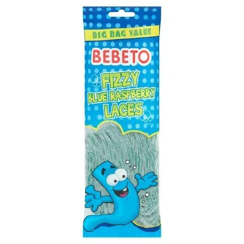 Bebeto Fizzy Blue Raspberry Laces