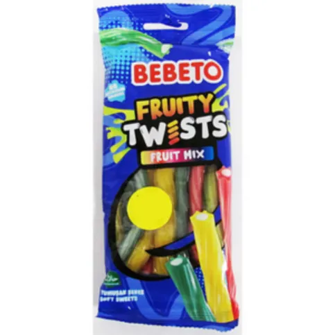 Bebeto Twisted Fruity Pencils Mix 140g