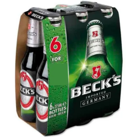 Beck's German Pilsner Beer Bottles 6 x 275ml