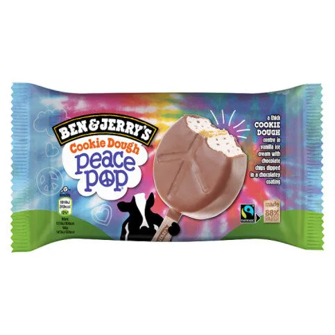 Ben & Jerry's Cookie Dough Peace Pop Ice Cream Lolly 80ml