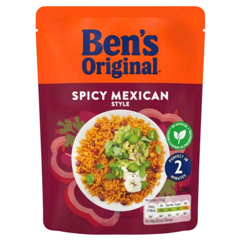 Ben's Original Spicy Mexican Style Microwave Rice 220g