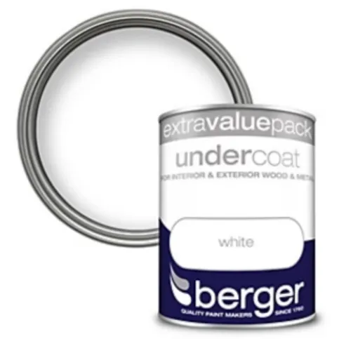 Berger Under Coat White Paint 1.25L