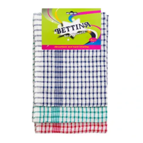 Bettina Cotton Tea Towels 3 Pack