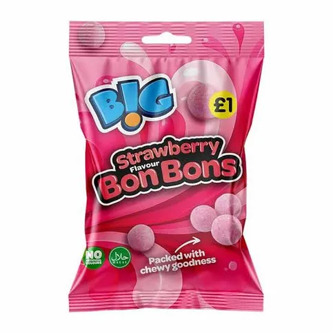 BIG CHEWY STRAWBERRY BON BON £