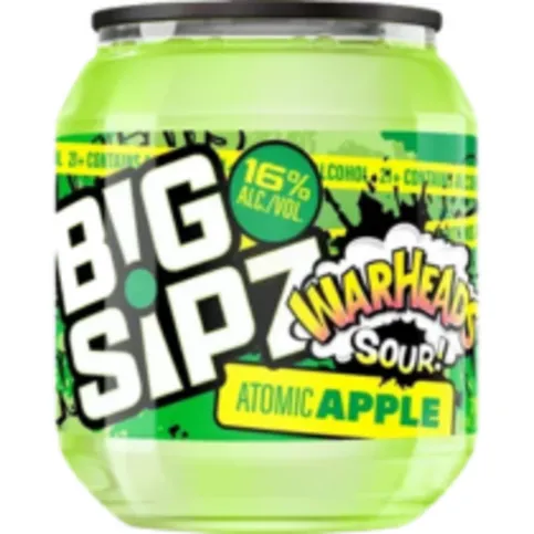 BIG SIPZ WARHEADS SOUR ATOMIC APPLE 16%
