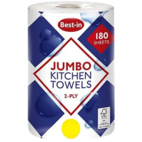 Bestin Jumbo Kitchen Towel 2ply White