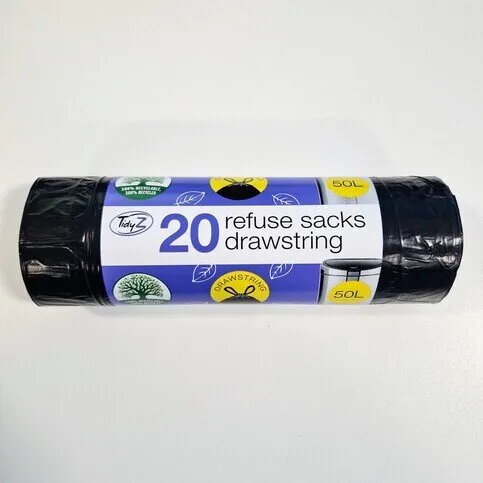 BIN LINERS DRAWSTRING B0746 20'S