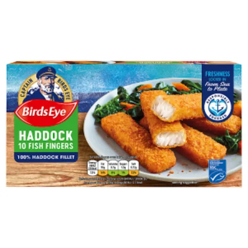 Birds Eye 10 Haddock Fish Fingers 280G