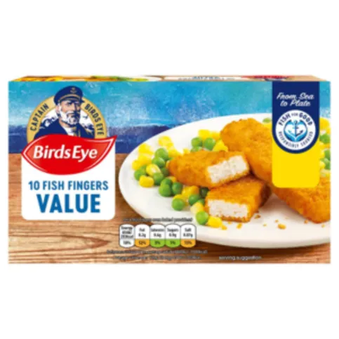 Birds Eye 10 Fish Fingers Value 250g