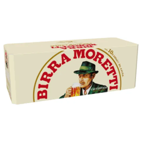 Birra Moretti Premium Lager Beer Can 10 x 330ml