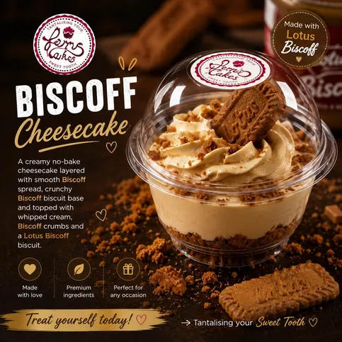 Lotus Biscoff  Cheese Cake