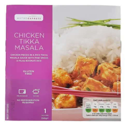 Bistro Express Chicken Tikka Masala With Rice 350g