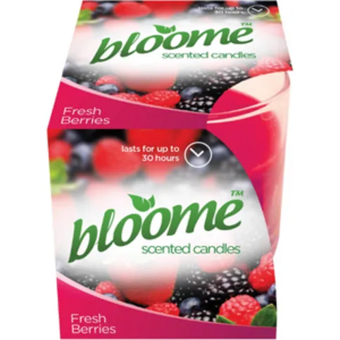 Bloome Fresh Berries Fragranced Candle 110g