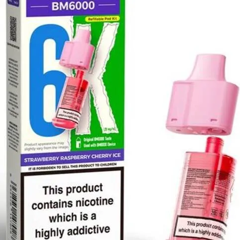 LOST MARY 6000 STRAWBERRY RASPBERRY CHERRY ICE