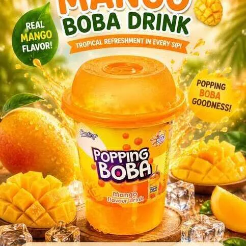 Boba Drink Mango 