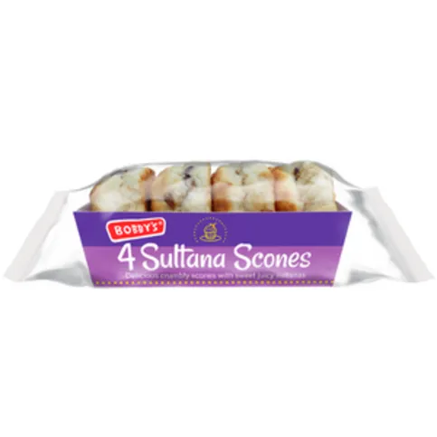 Bobbys 4 Sultana Scones