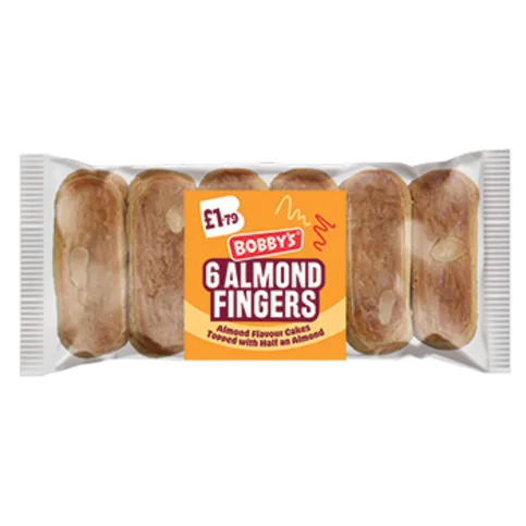 Bobbys 6 Almond Fingers 280g