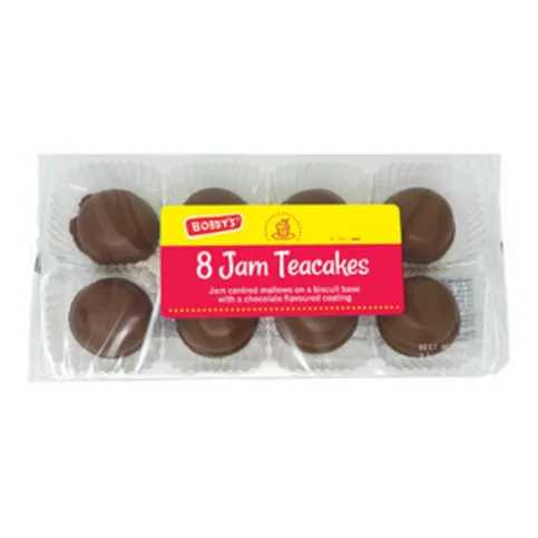 Bobbys Jam Tea Cakes 8 Pack