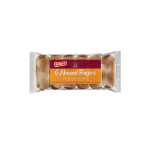 Bobby's Almond Fingers 6 Pack 280g