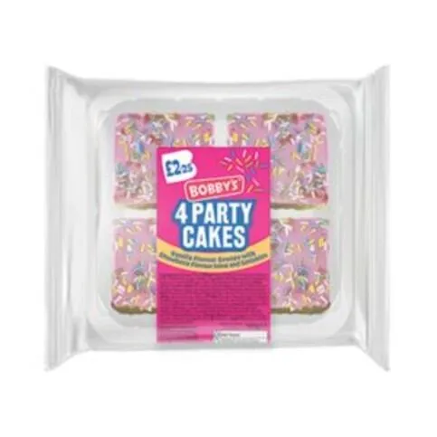 Bobbys Party Cake 4 Pck
