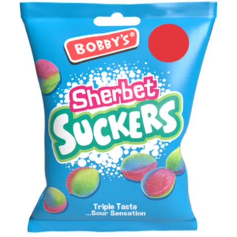 Bobbys Sherbat Suckers Bag 130g
