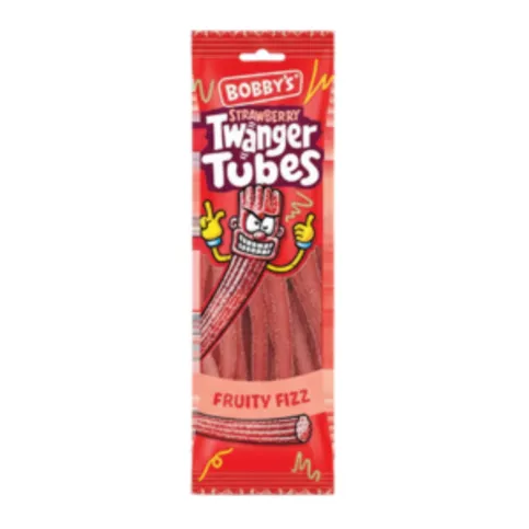 Bobby's Strawberry TwangerTubes 40g