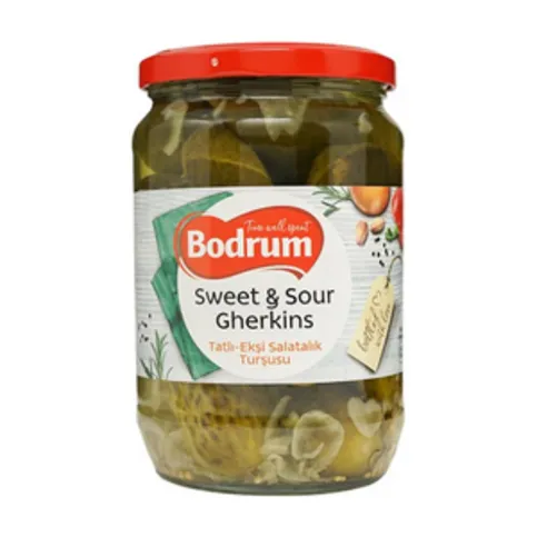 Bodrum Sweet & Sour Gherkins 680g