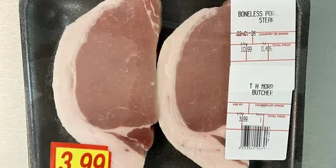 Boneless Pork Loin Steak 2pk