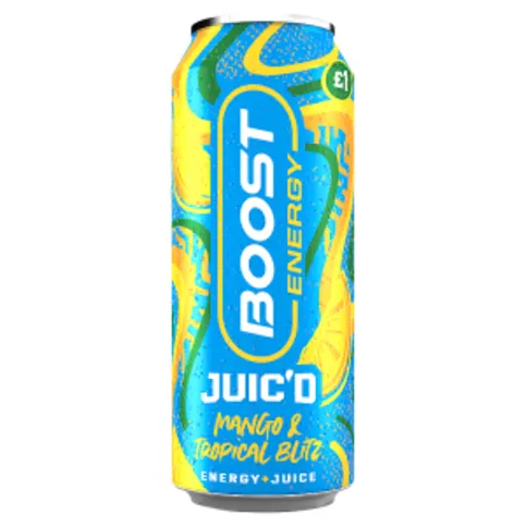 Boost Energy Juic'd Mango & Tropical Blitz 500ml